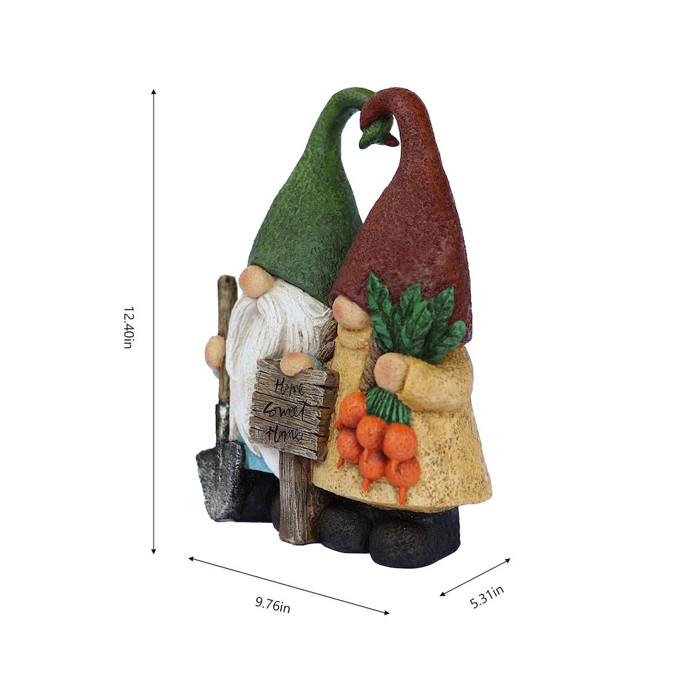 Sweet Couple Garden Gnome Medium Size. Picture 3