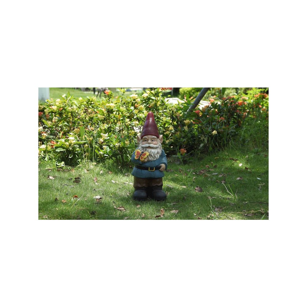 Gnome Holding A Butterfly. Picture 9