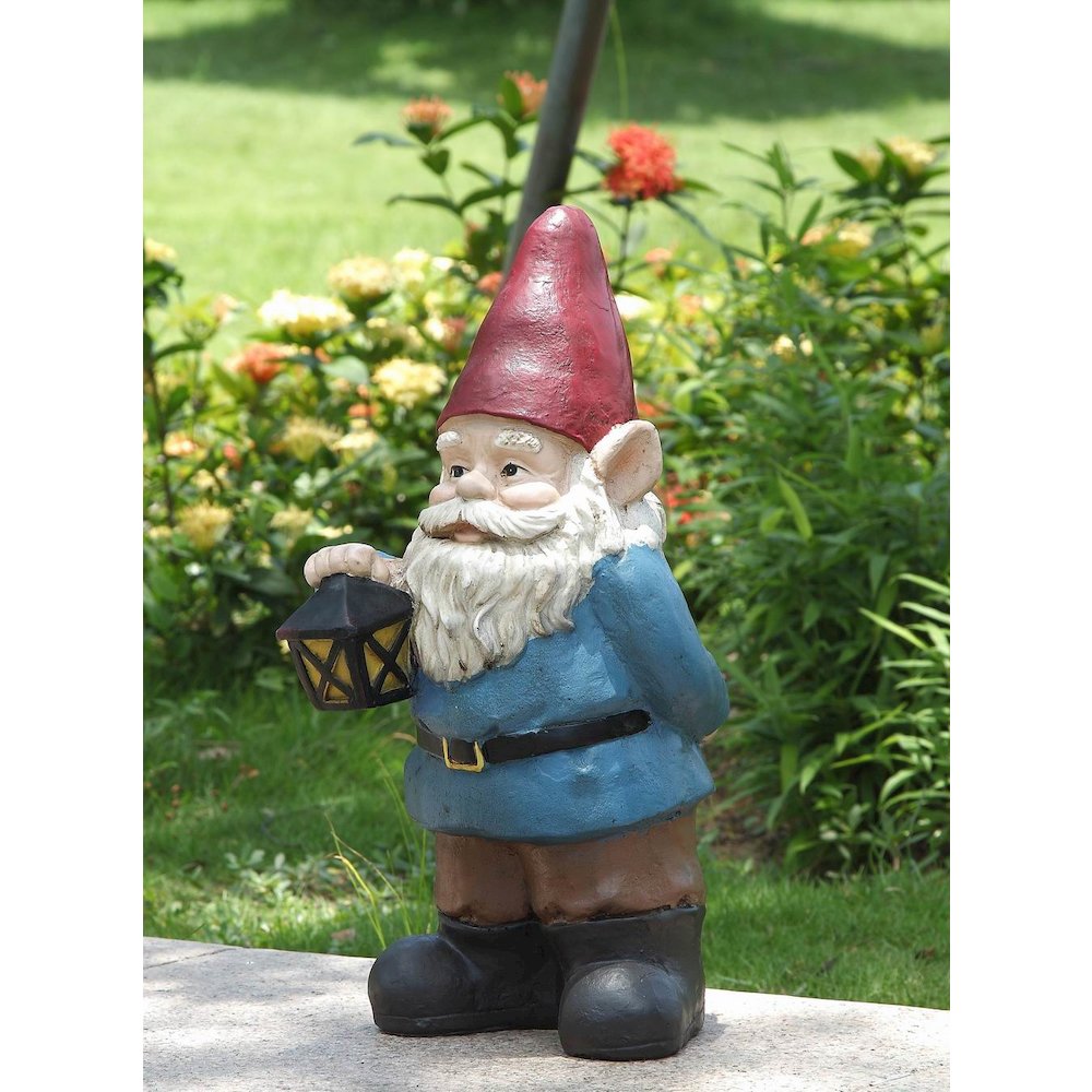 Gnome Holding A Lantern. Picture 9