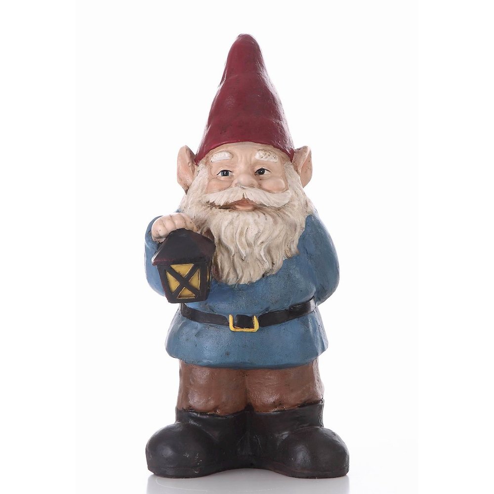 Gnome Holding A Lantern. Picture 2