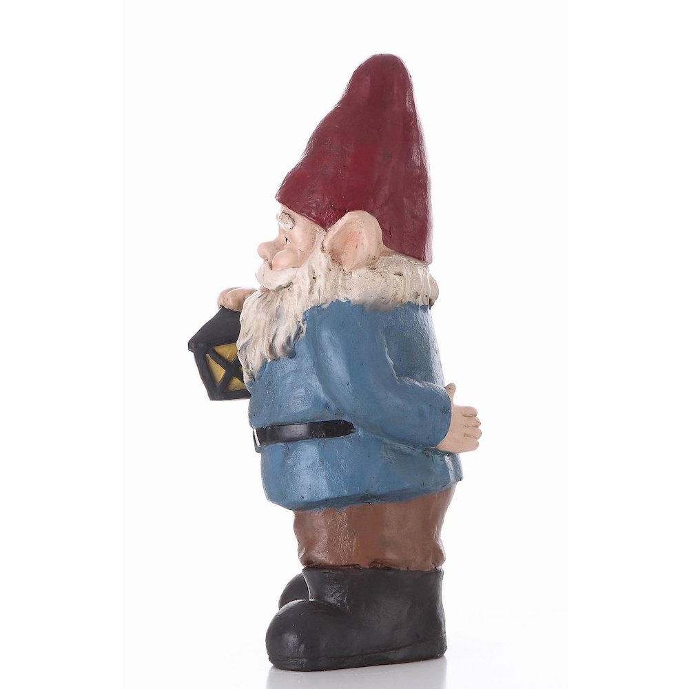 Gnome Holding A Lantern. Picture 1