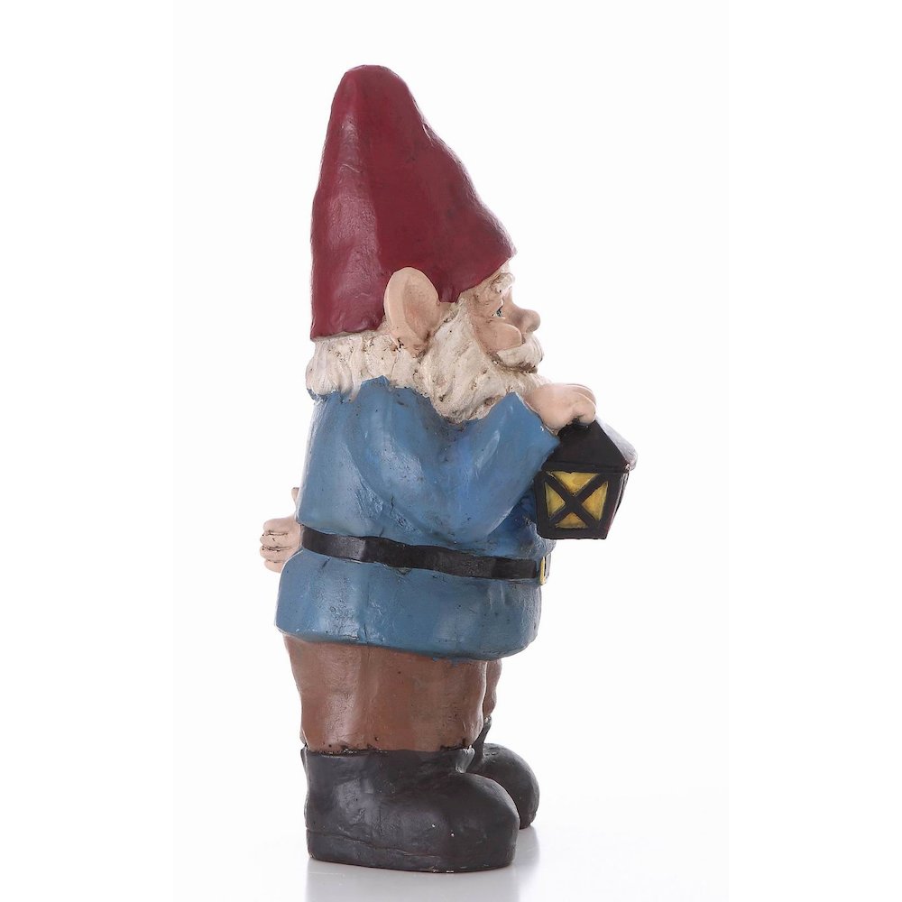 Gnome Holding A Lantern. Picture 6