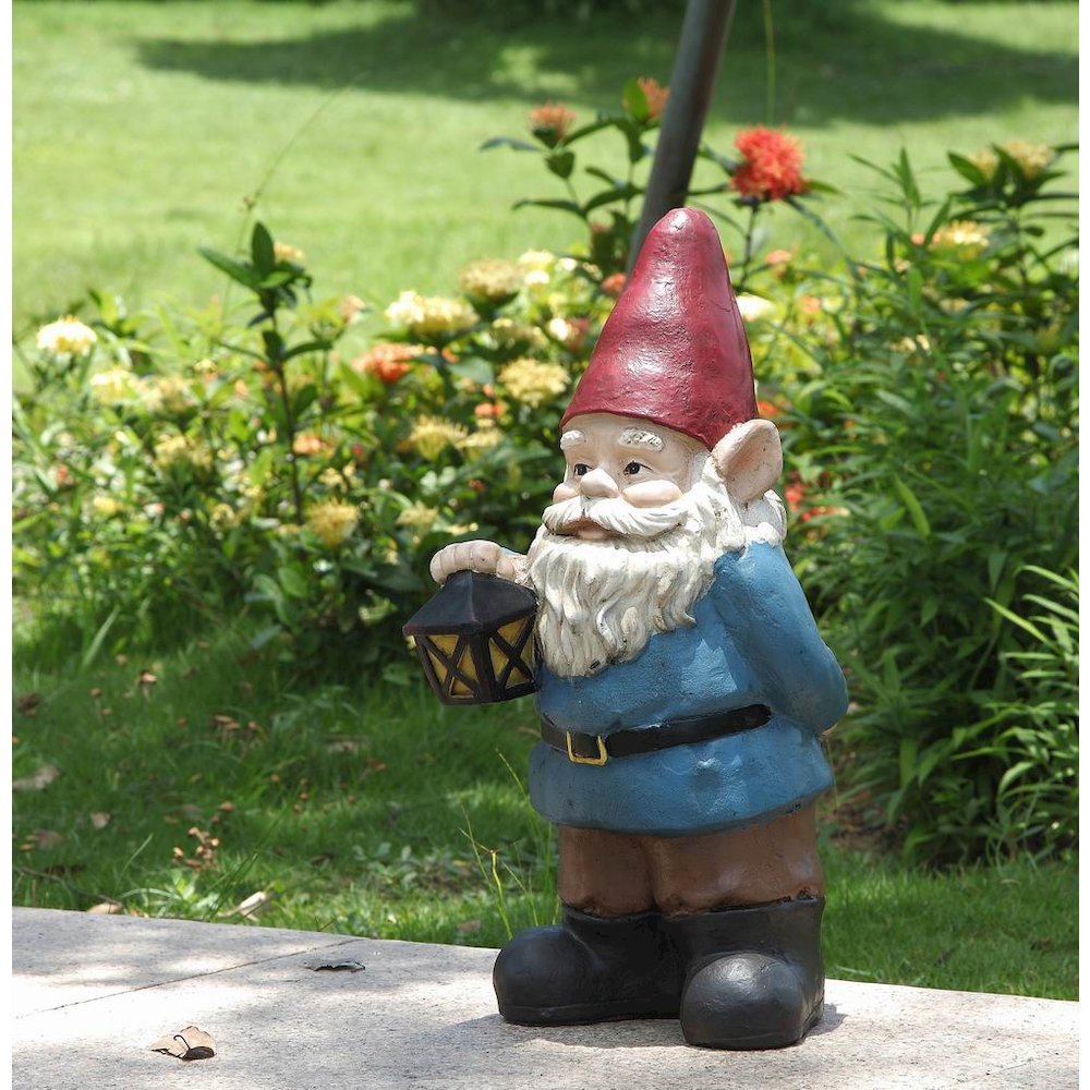 Gnome Holding A Lantern. Picture 8