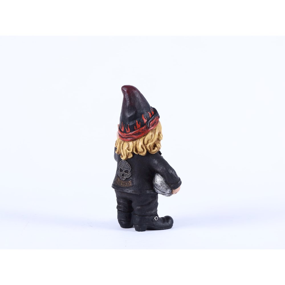 Female Biker Gnome W/Helmet- Gnomad. Picture 4