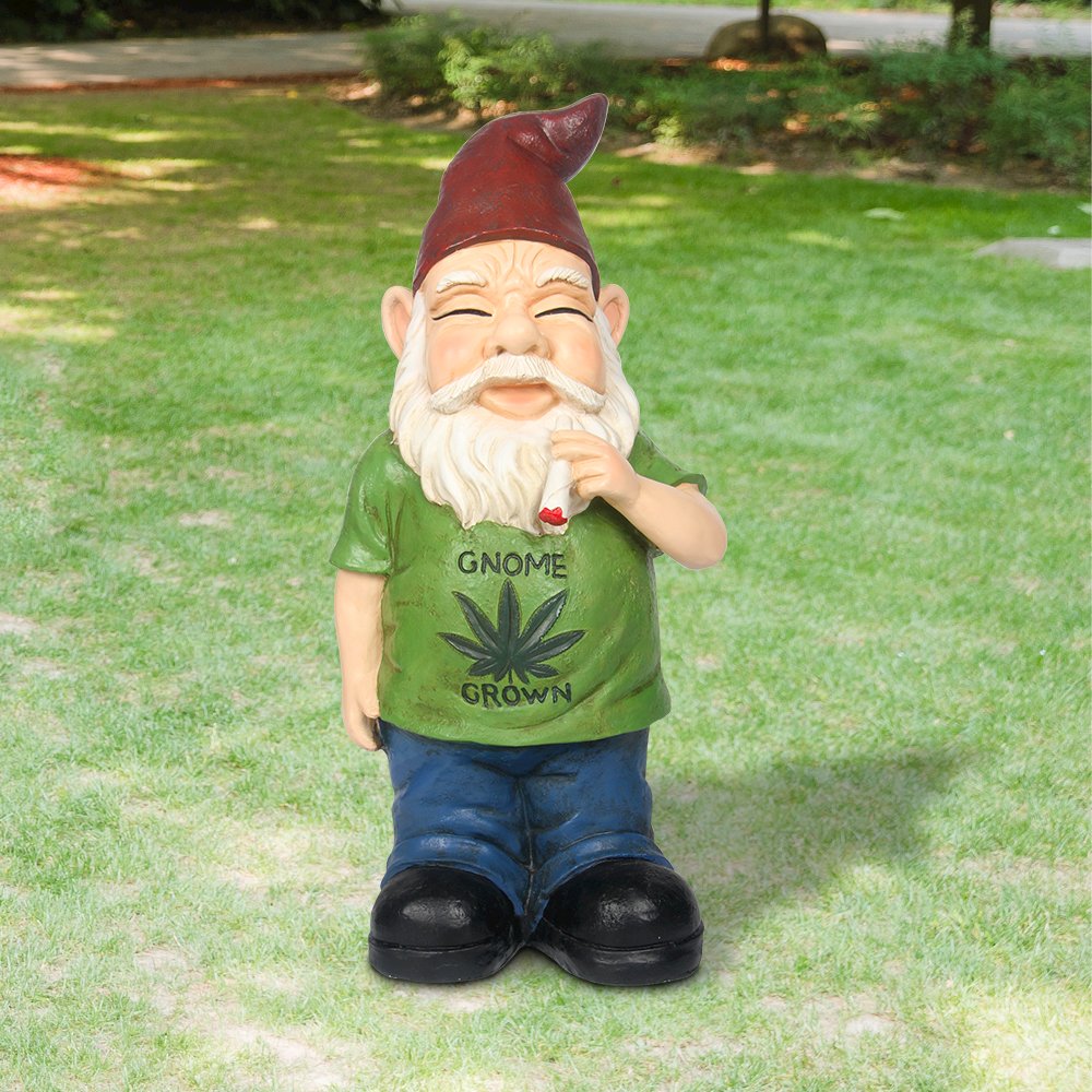 Gnome-Smoking Weed 24 Inch (Hi-Line Exclusive). Picture 3