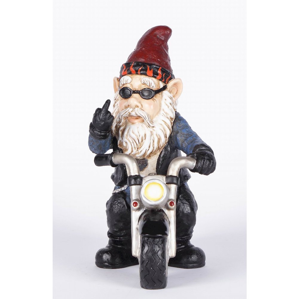 Middle Finger Biker Gnome (Hi-Line Exclisive). Picture 7
