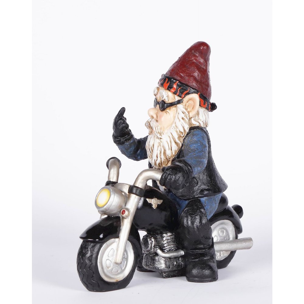 Middle Finger Biker Gnome (Hi-Line Exclisive). Picture 6