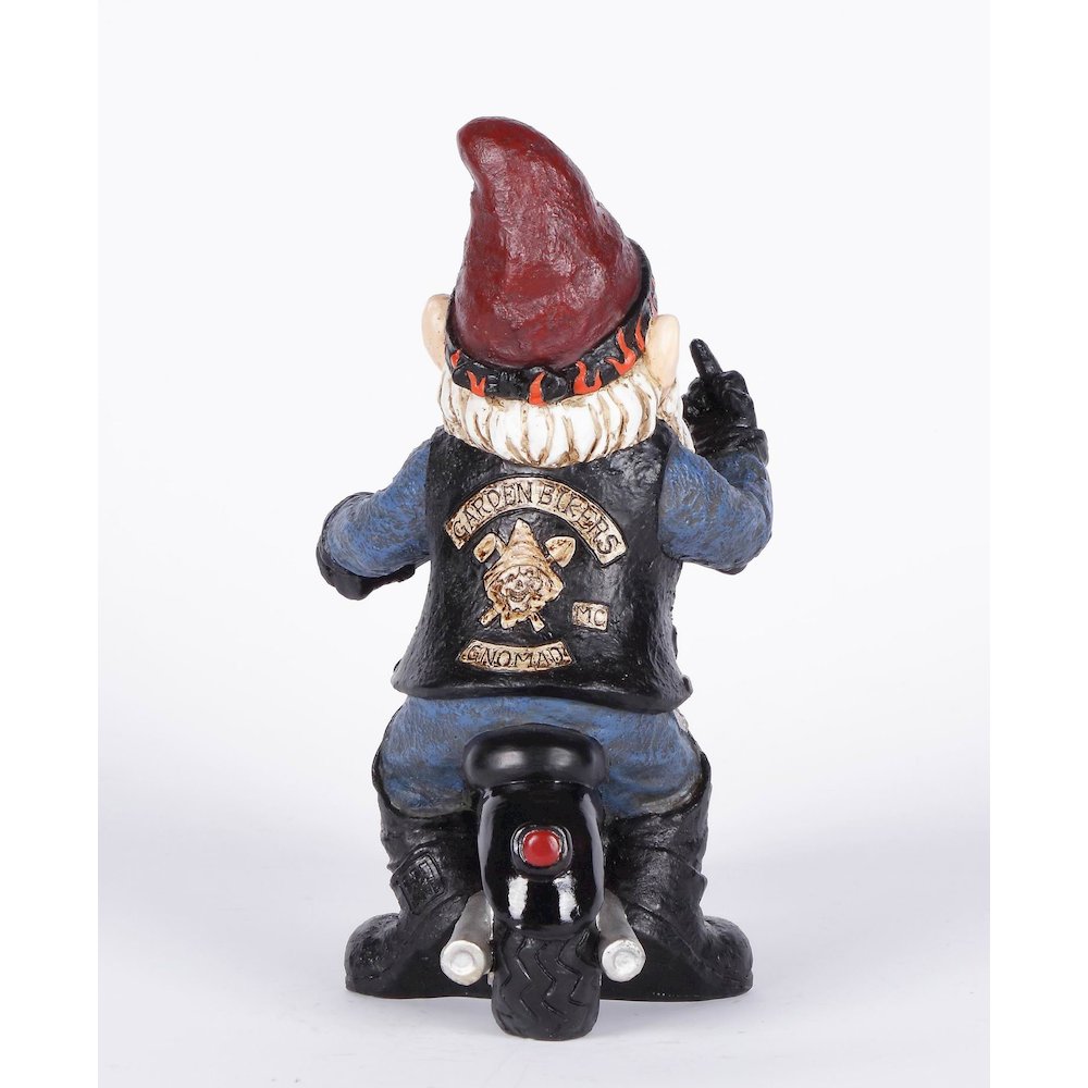 Middle Finger Biker Gnome (Hi-Line Exclisive). Picture 5