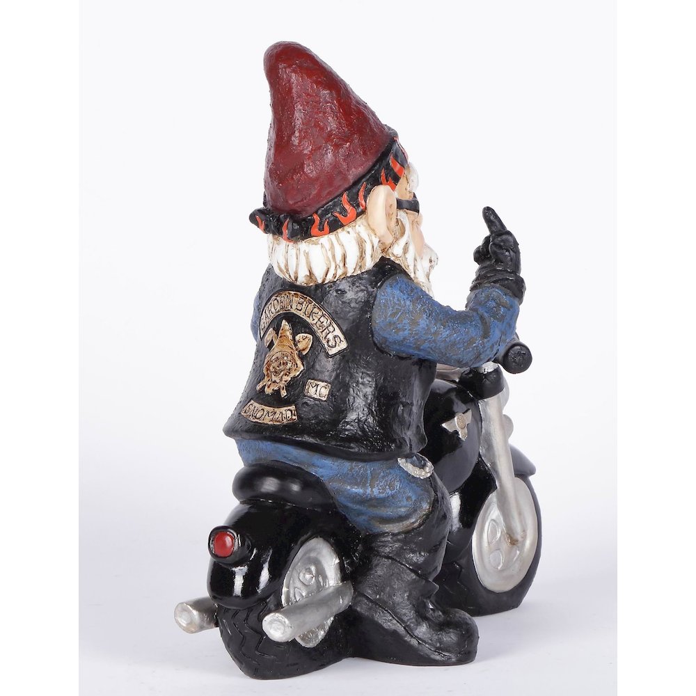 Middle Finger Biker Gnome (Hi-Line Exclisive). Picture 4