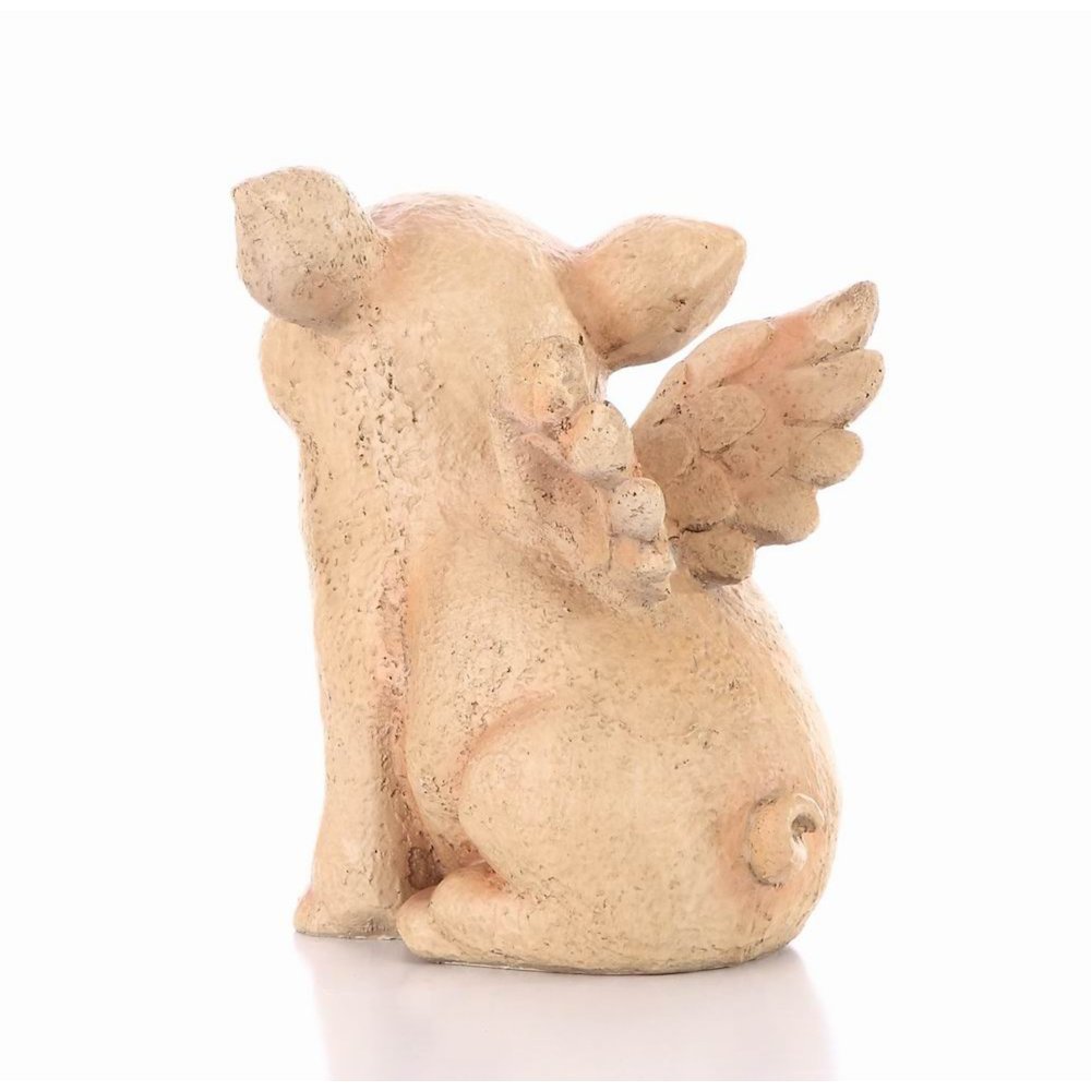 Laughing Pig W/Wings Sitting. Picture 5