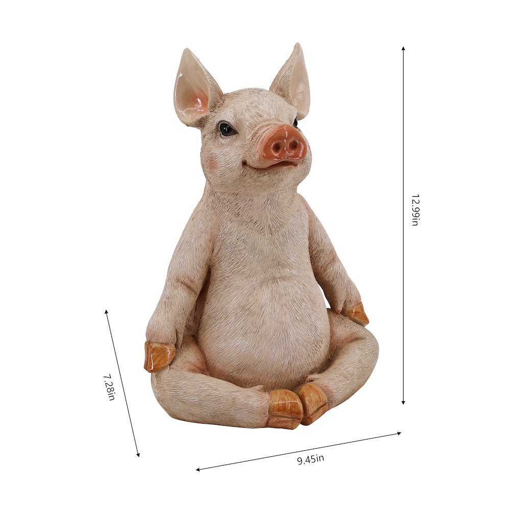 Pig In Meditation, Pink. Picture 3