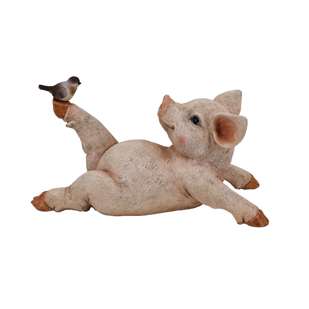 Yoga Pig Polyresin Statue. Picture 4