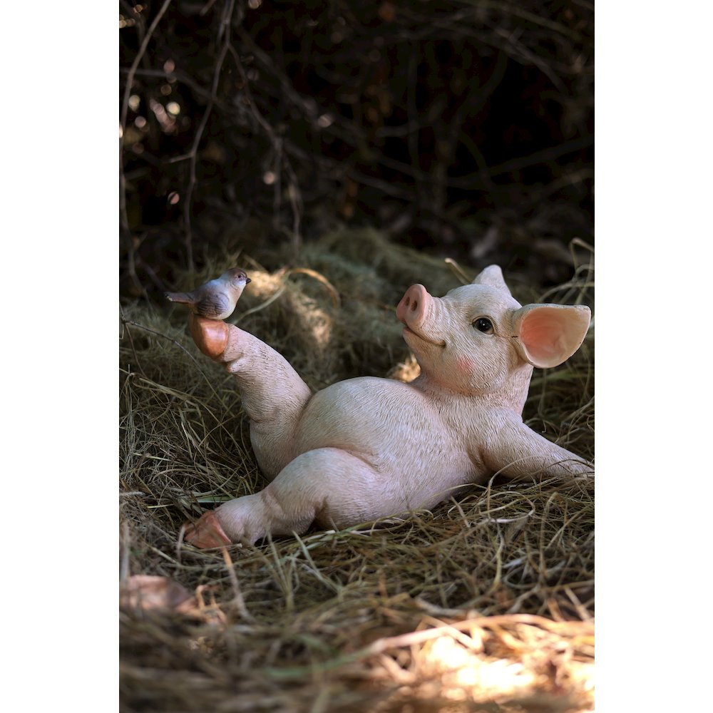 Yoga Pig Polyresin Statue. Picture 2