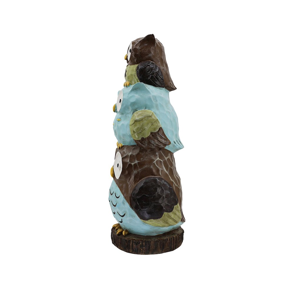 30"H Stacking Owls Garden Statue. Picture 5