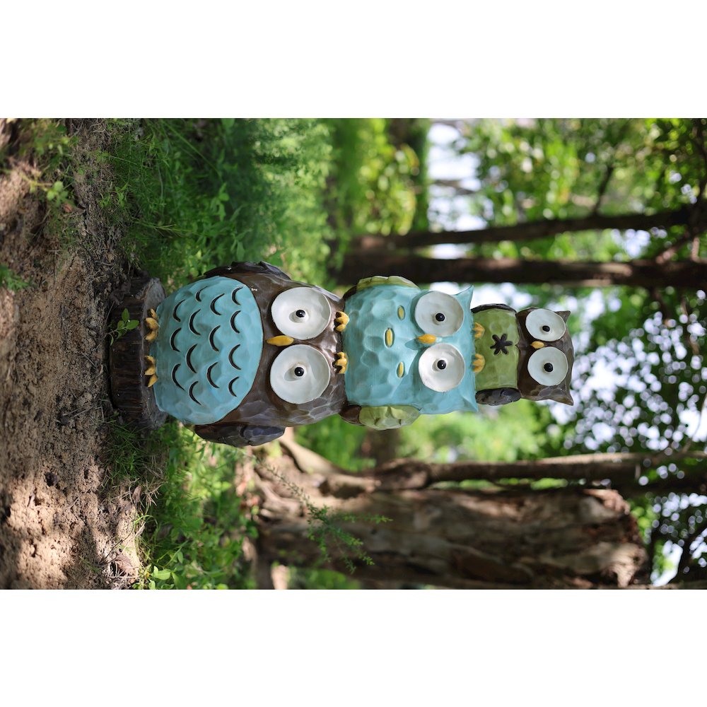 30"H Stacking Owls Garden Statue. Picture 2