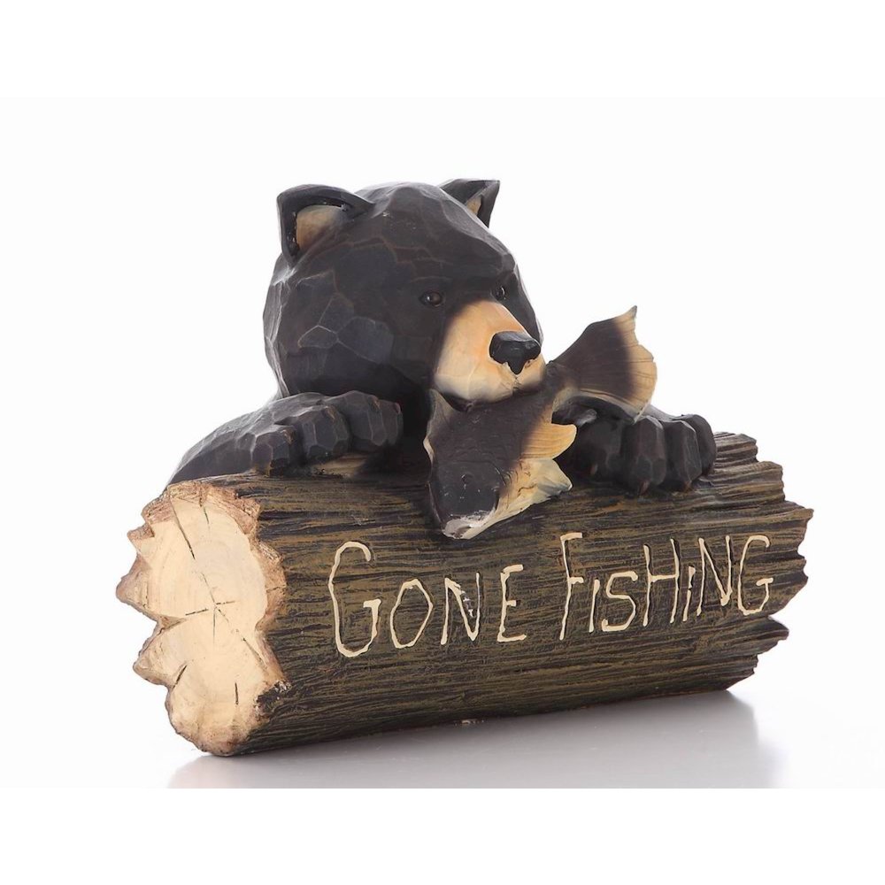 Bear W/A Gone Fishing Sign. Picture 4