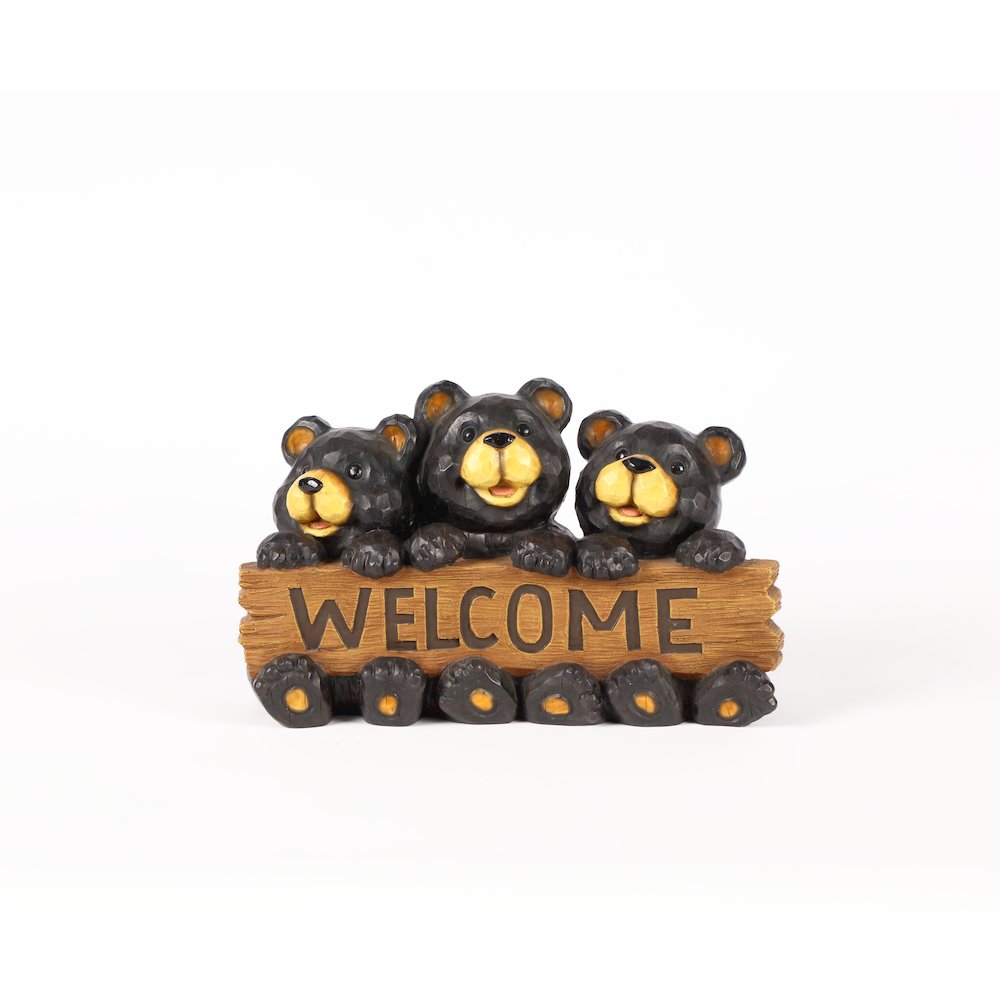Bear Family with Welcome Sign. Picture 2