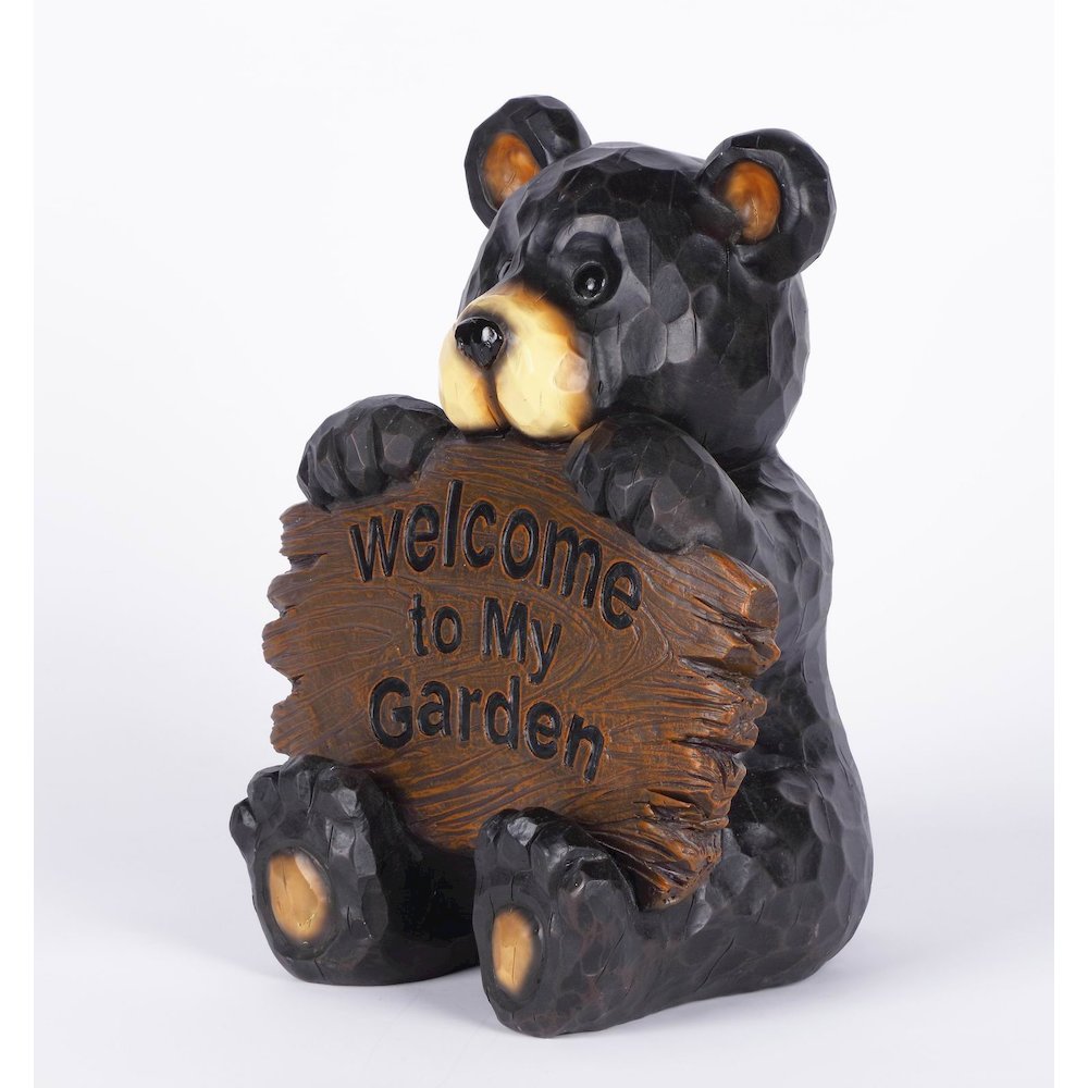 Bear Cub Holding Welcome Sign. Picture 3