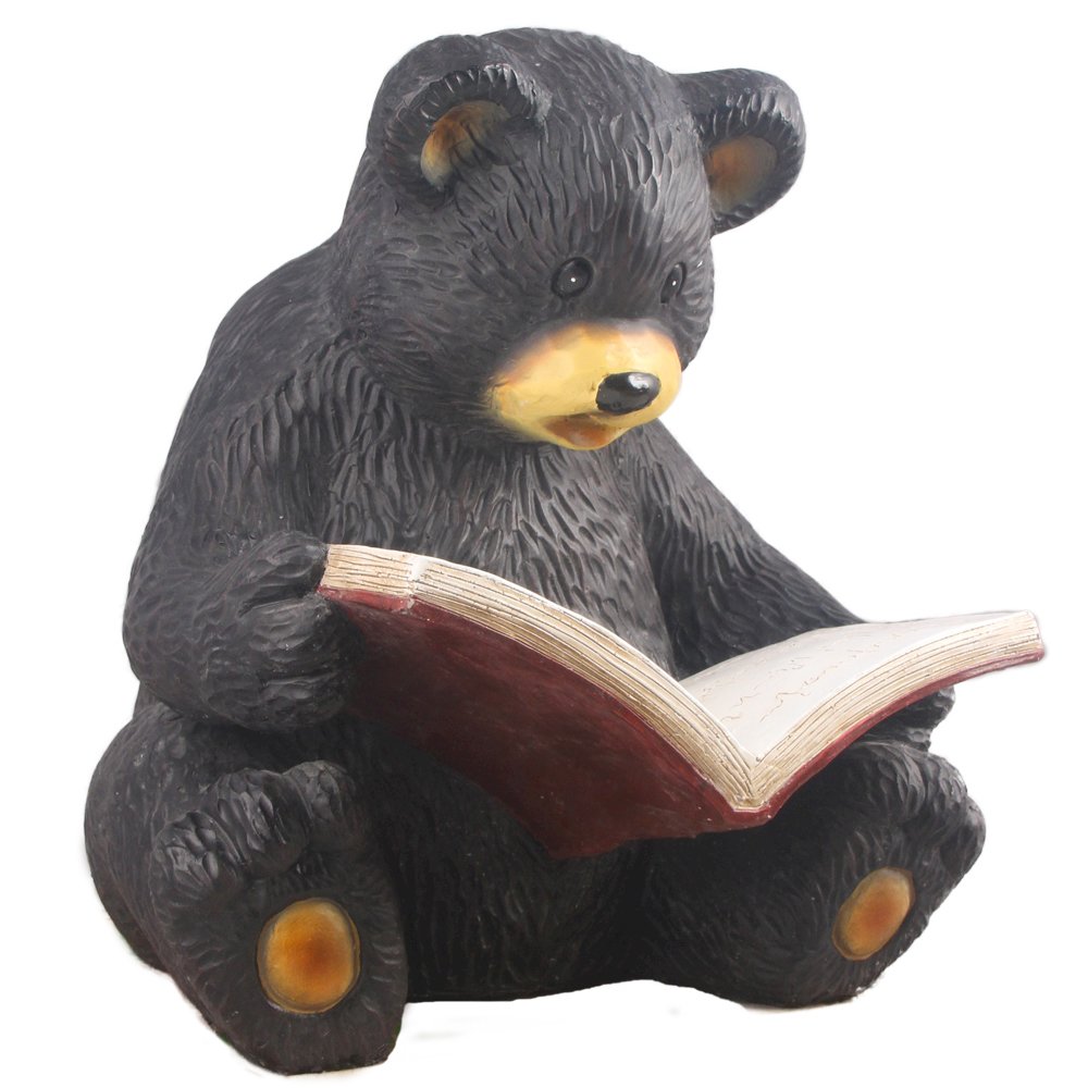Bear Cub Reading A Book. Picture 1