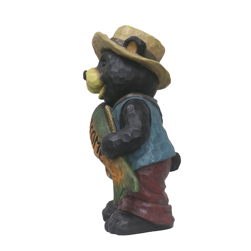 Bear with Fish Welcome Sign for Garden or Home. Picture 4