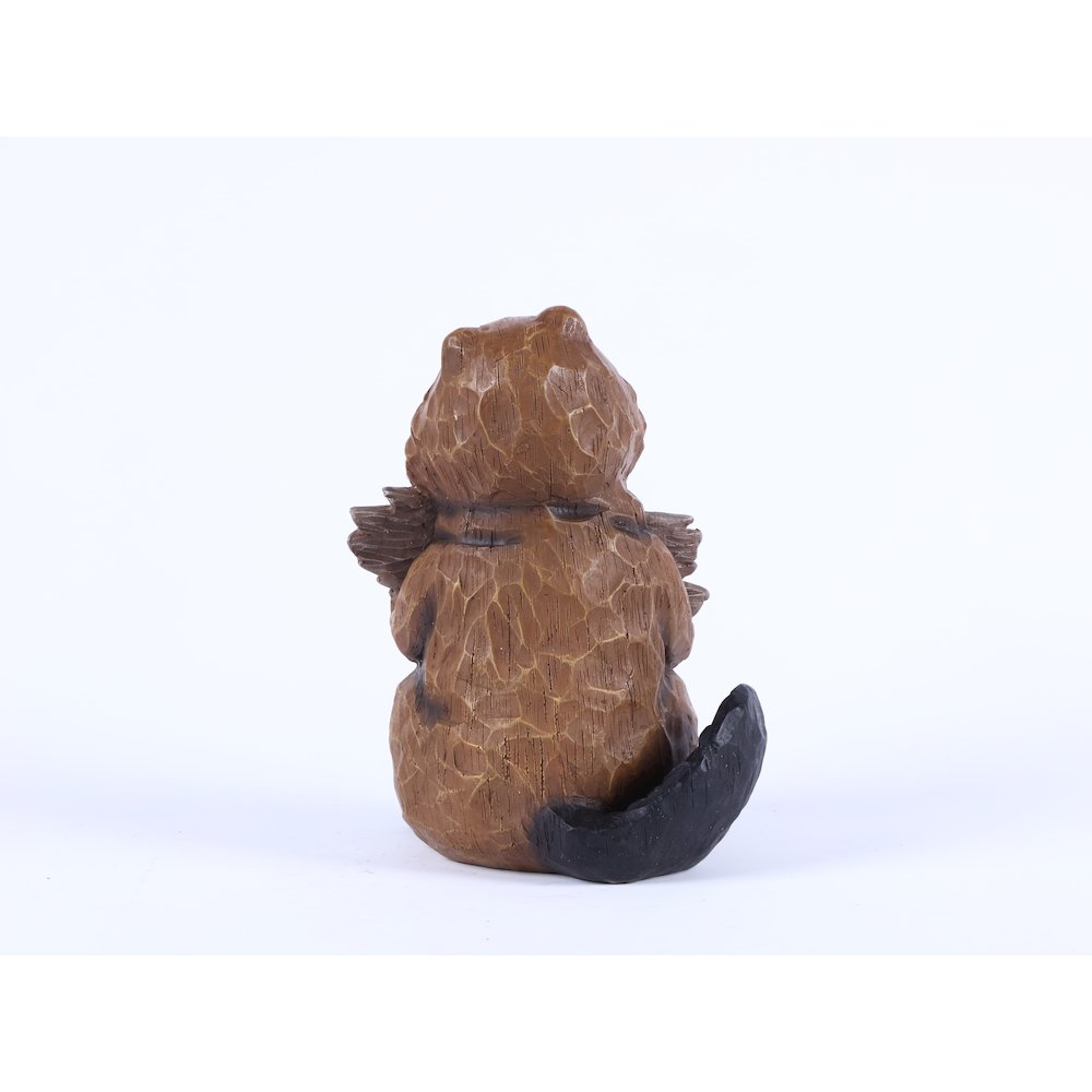 Beaver Holding A Welcome Sign. Picture 4