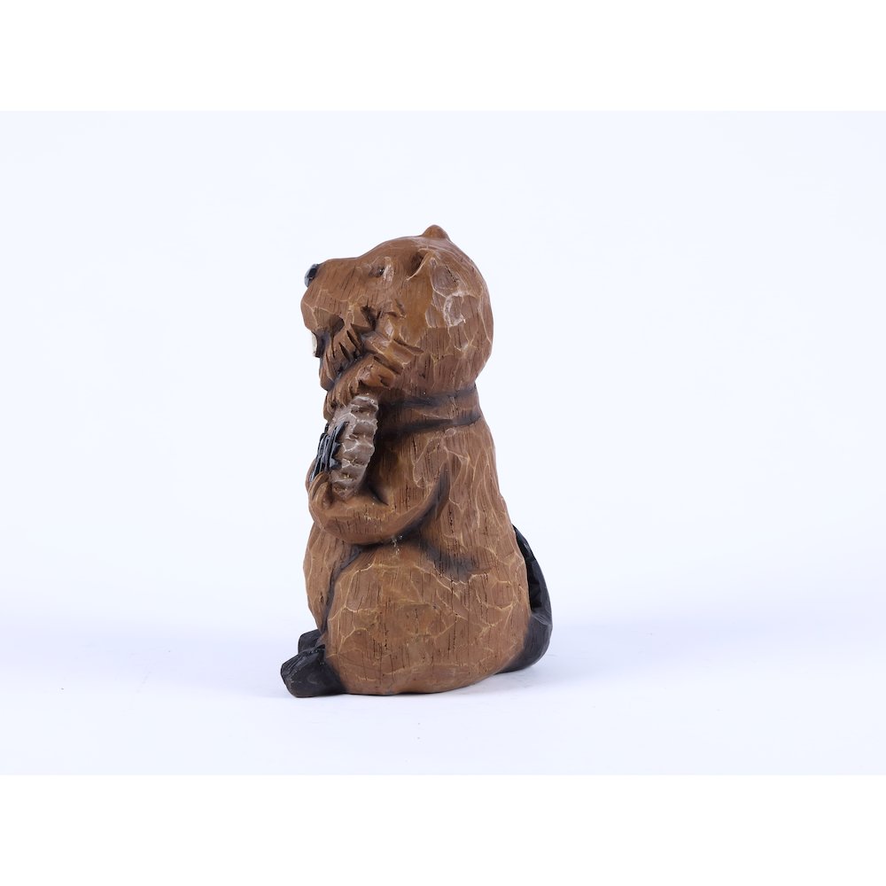 Beaver Holding A Welcome Sign. Picture 5
