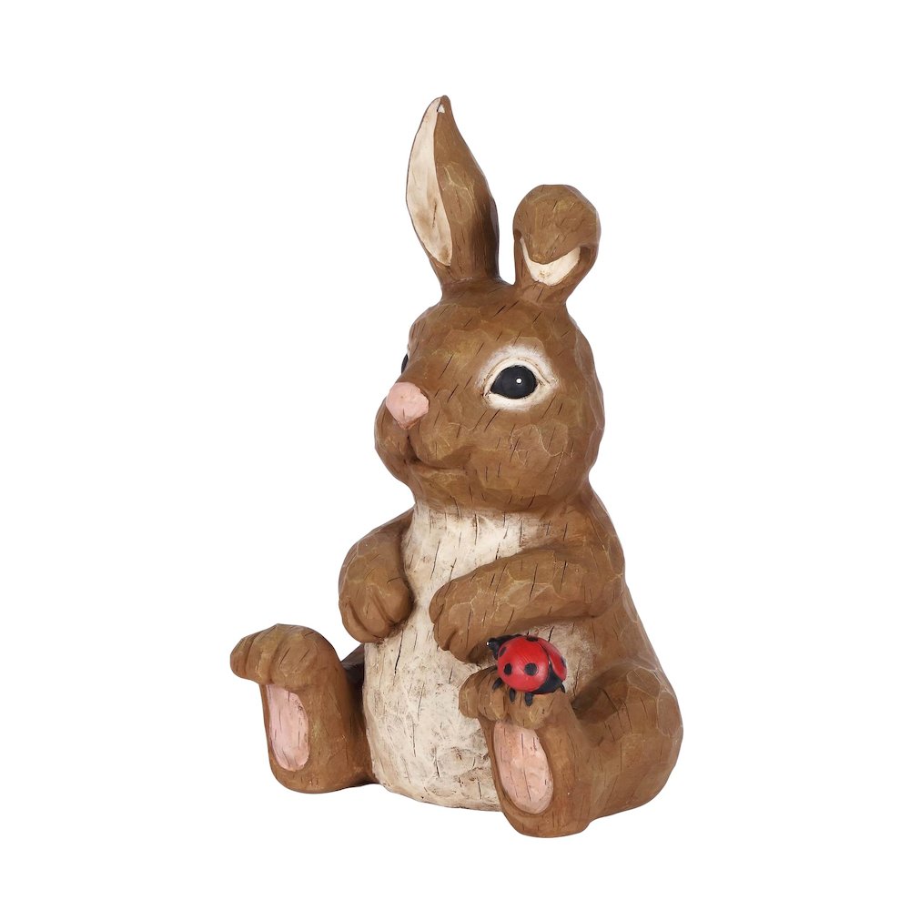 Rabbit Sitting with Ladybug. Picture 1