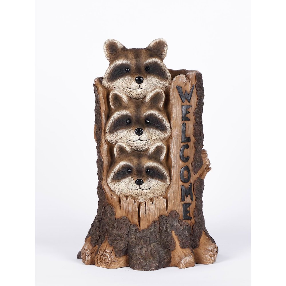 Stacking Racoon Welcome Sign (Hi-Line Exclusive). Picture 3