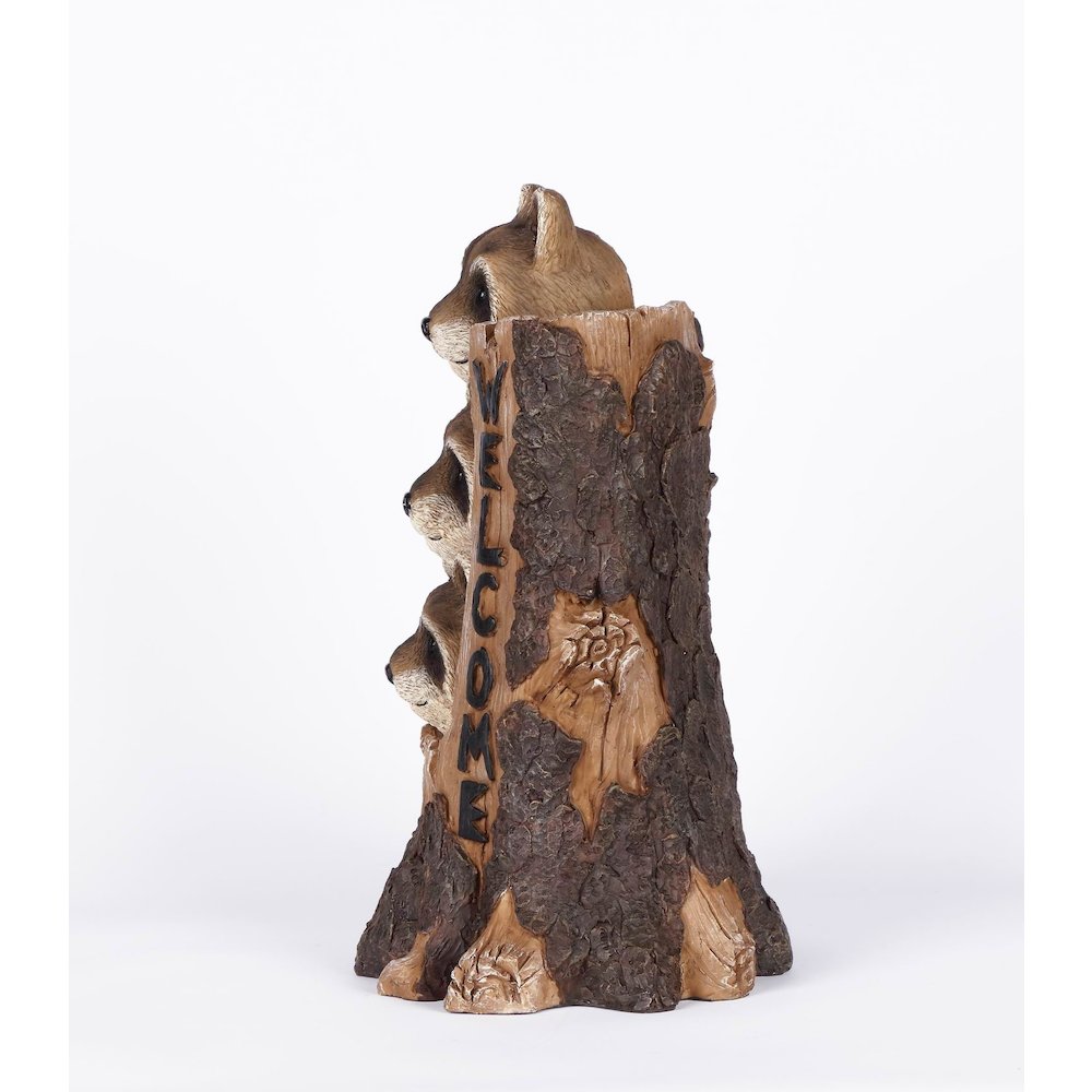Stacking Racoon Welcome Sign (Hi-Line Exclusive). Picture 9