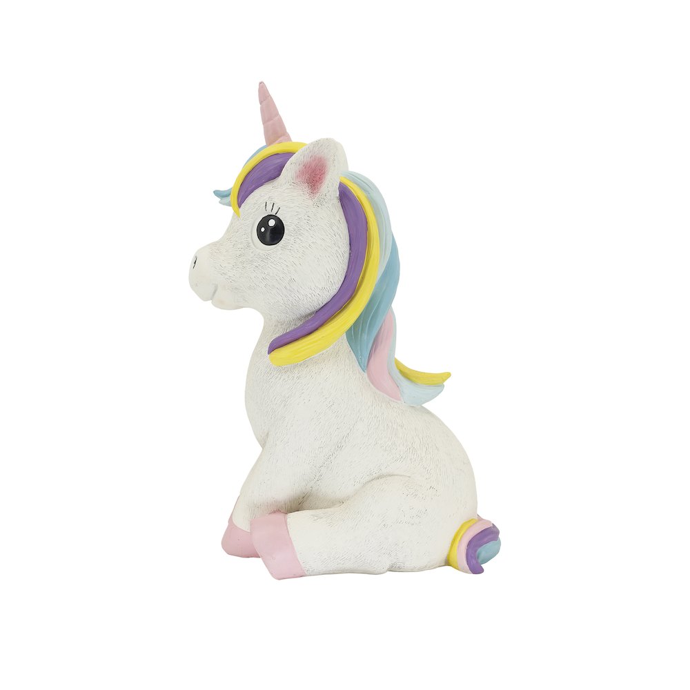 17.8" H Unicorn Polyesin Statue. Picture 5