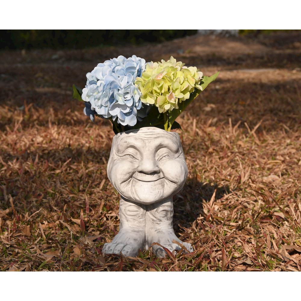 Whimsical Harmony - Old Lady Planter Pot. Picture 2