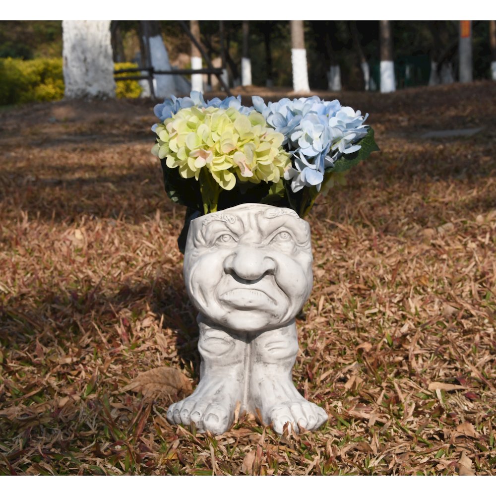 Laughing Greenery: Sprout Smiles with Our Hilarious Funny Man Planter Pot. Picture 2