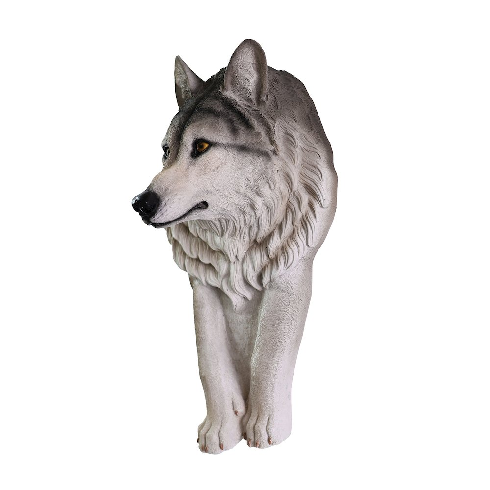 Wolf Head Sculpture Wall Hanging Ornament. Picture 4