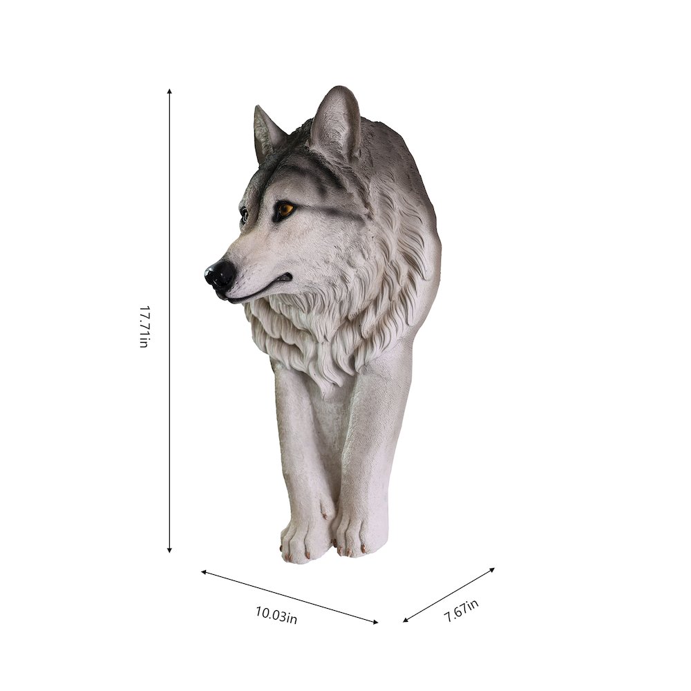 Wolf Head Sculpture Wall Hanging Ornament. Picture 3