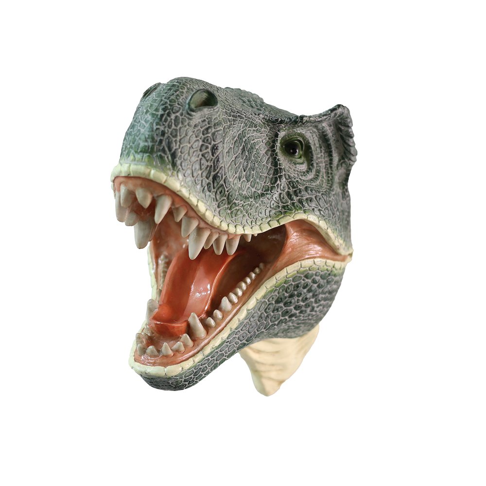 Dinosaur Head Sculpture Wall Mounted Ornament. Picture 1