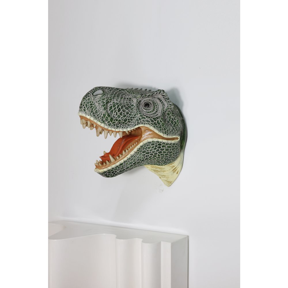 Dinosaur Head Sculpture Wall Mounted Ornament. Picture 2