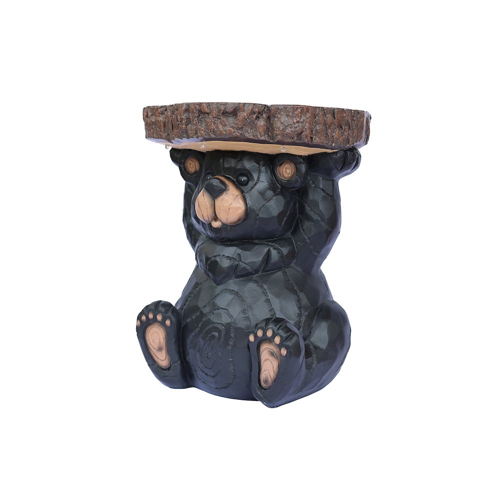 Bear Statue Plant Stand Solar Light. Picture 4