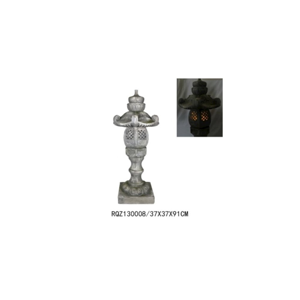 36In Grey Stone Lantern. Picture 2