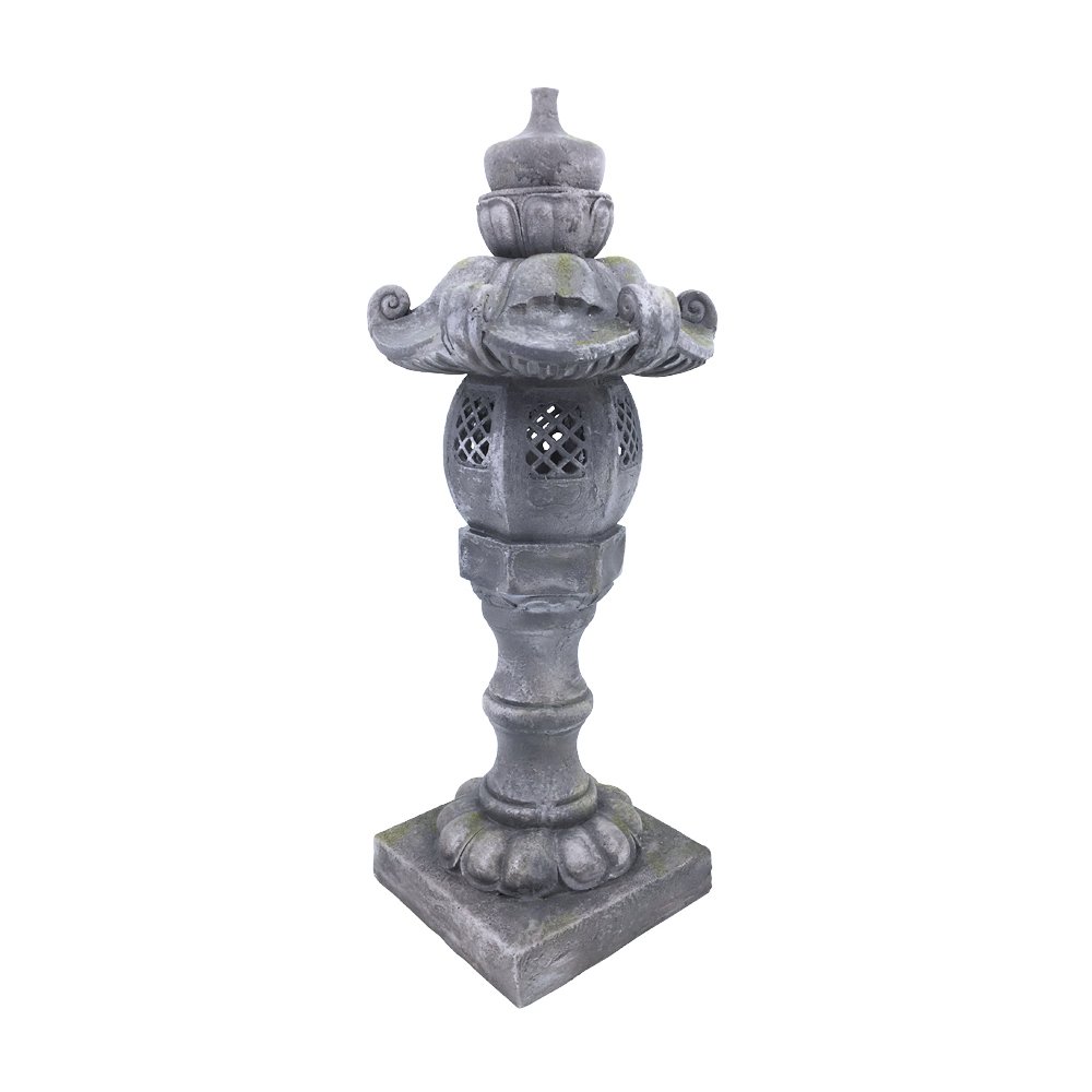 36In Grey Stone Lantern. Picture 1