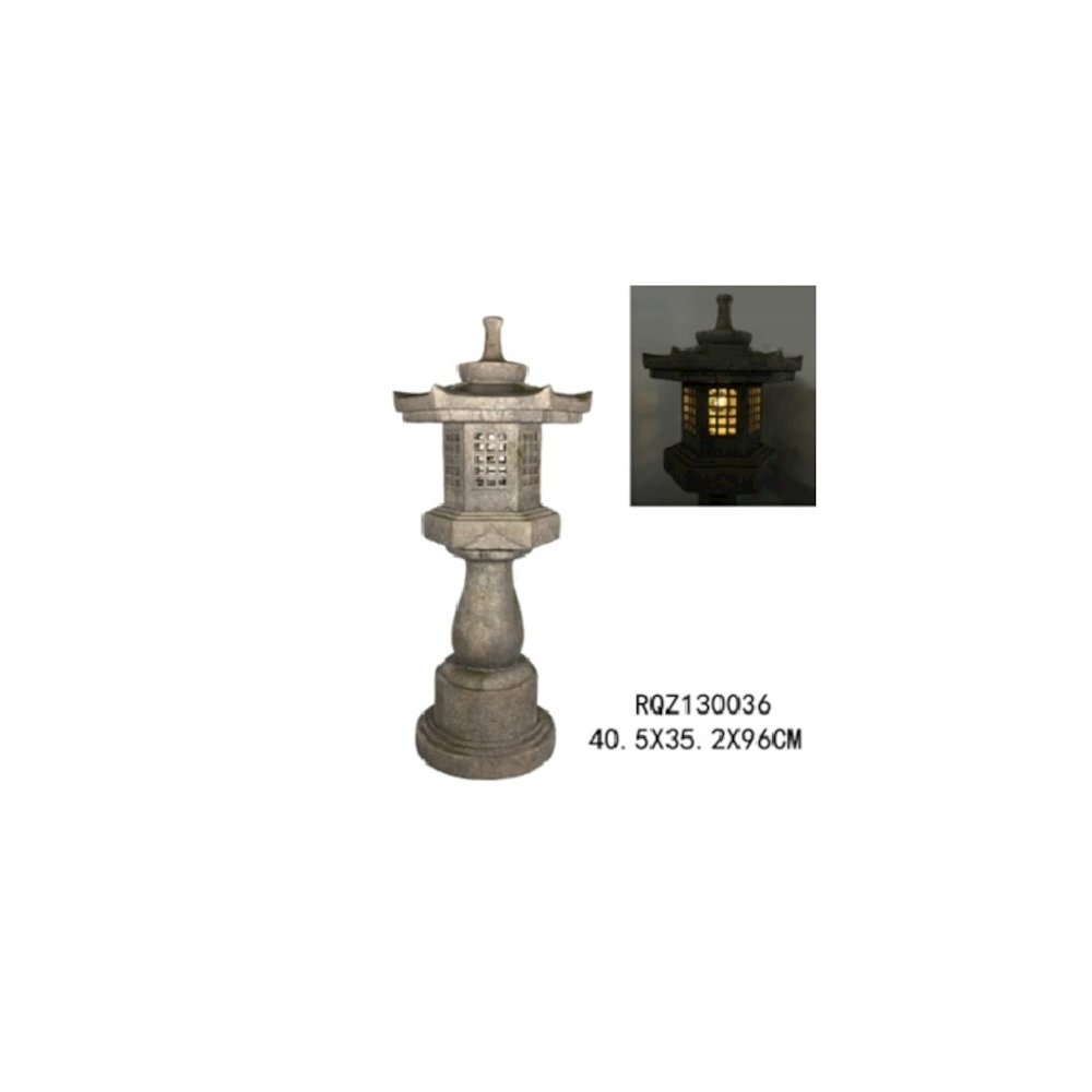 38In Grey Stone Pagoda Lantern. Picture 5