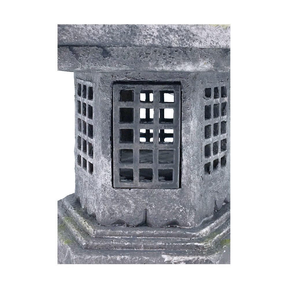 40In Grey Stone Pagoda Lantern. Picture 4