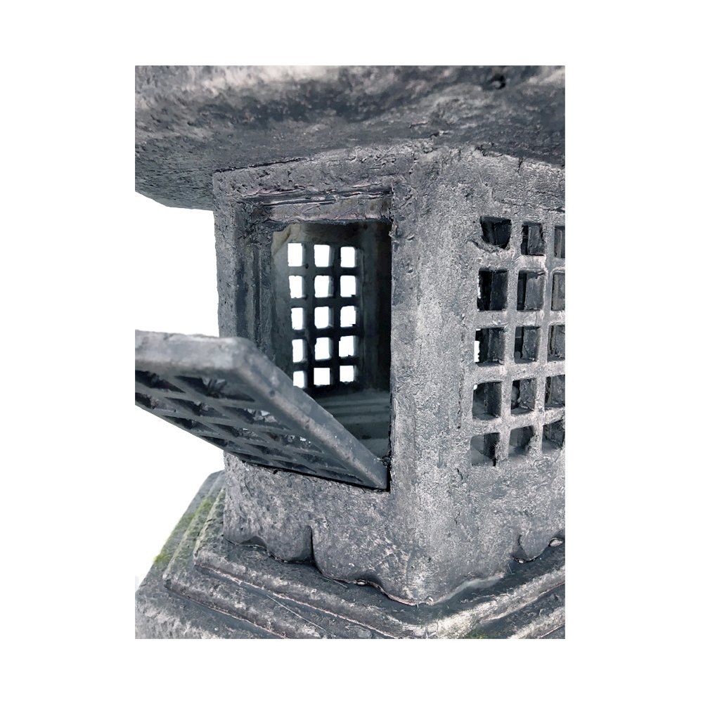 40In Grey Stone Pagoda Lantern. Picture 3