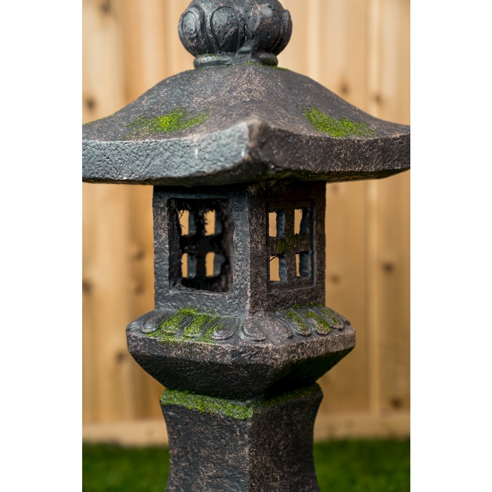 27In Grey Stone Pagoda Lantern. Picture 5