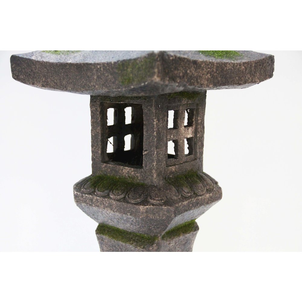 27In Grey Stone Pagoda Lantern. Picture 1