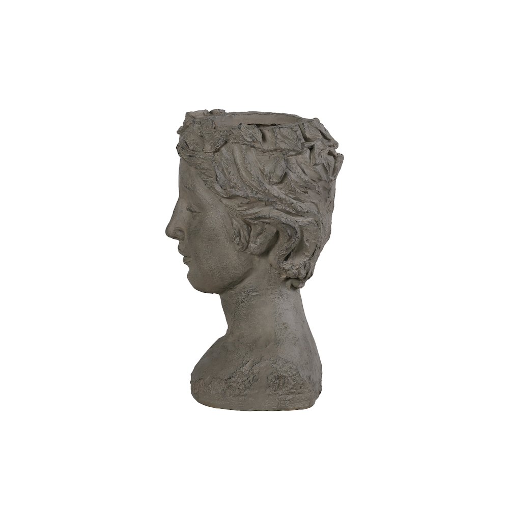 Elegante Petite Woman Head Plant Stand Statue. Picture 3