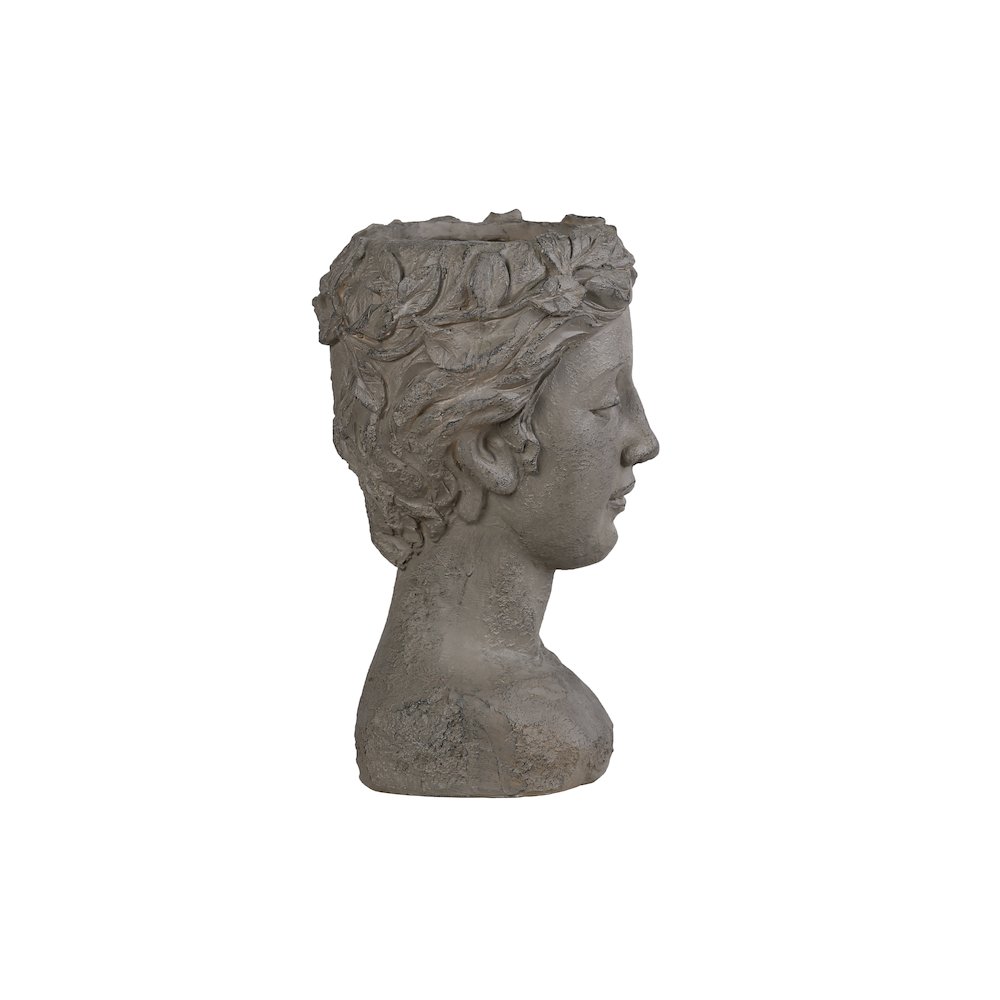 Elegante Petite Woman Head Plant Stand Statue. Picture 2