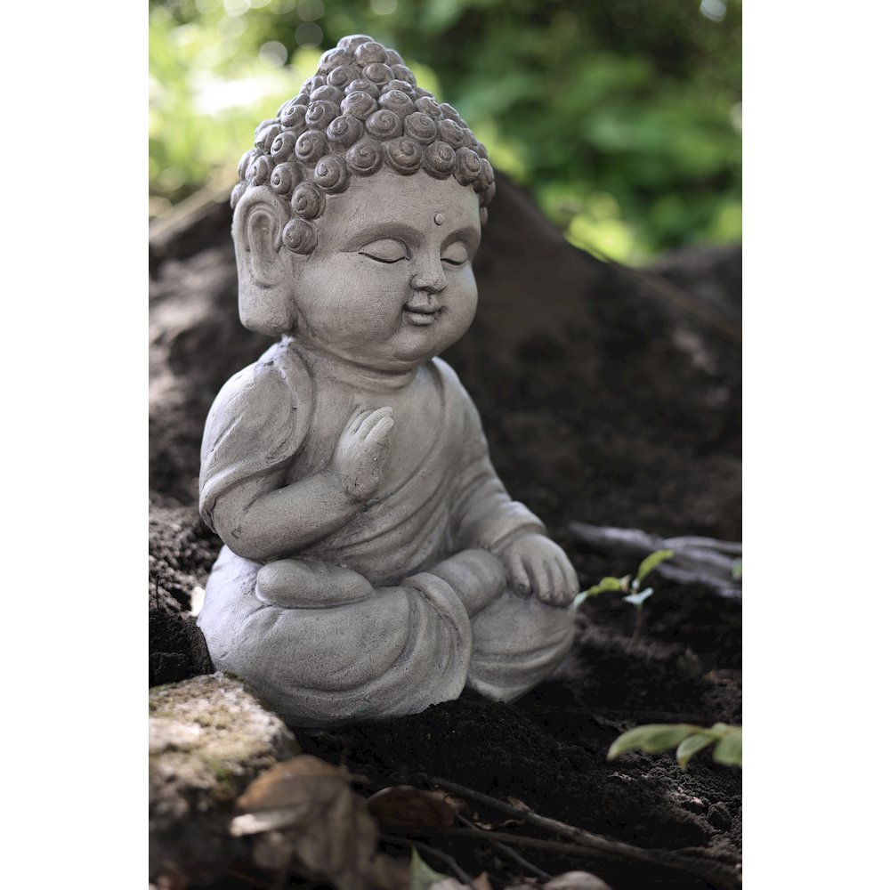 14in Meditating Buddha Statue. Picture 2