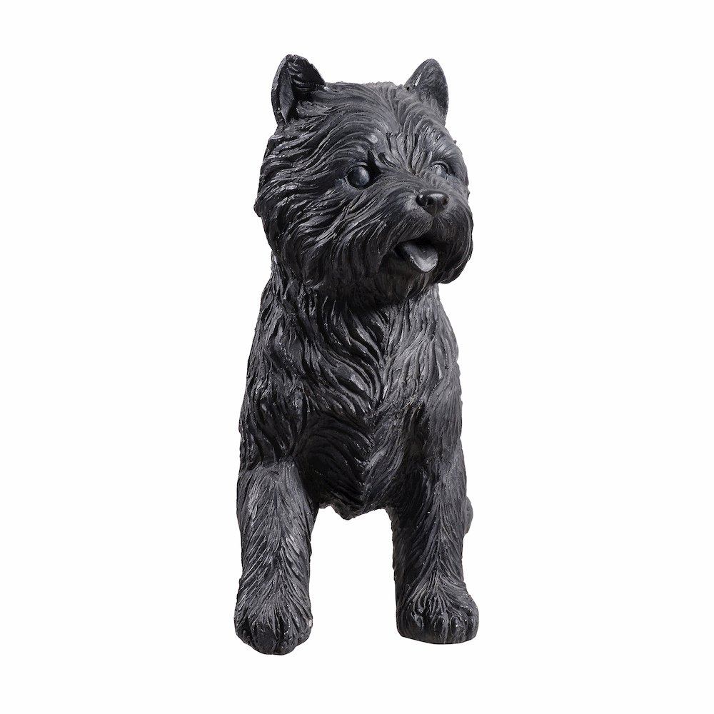 Cairn Terrier Statue Black Life Size Home Decor Garden Yard Statue. Picture 1