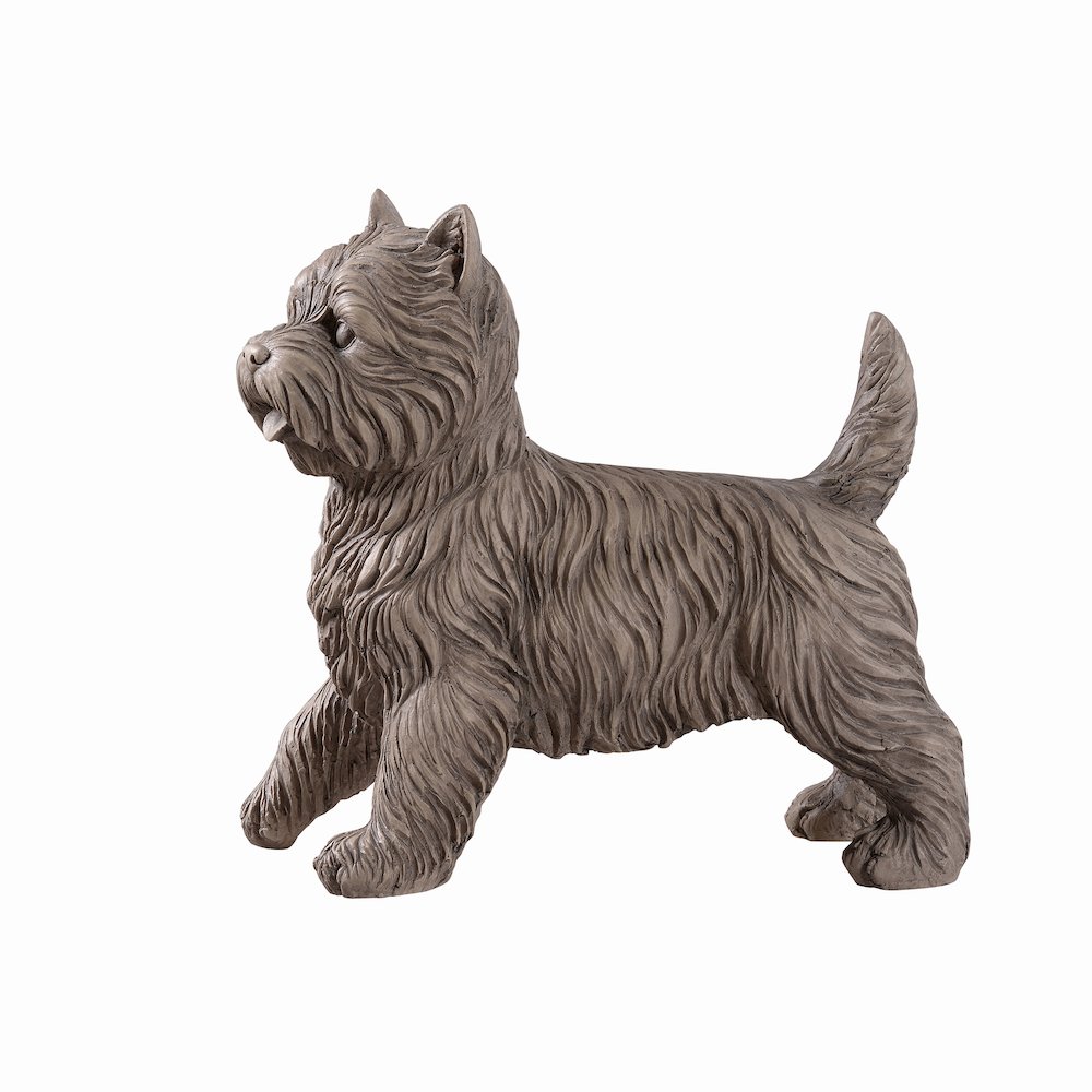 Cairn Terrier Garden Statue Gray Life Size Home Yard Decor. Picture 5