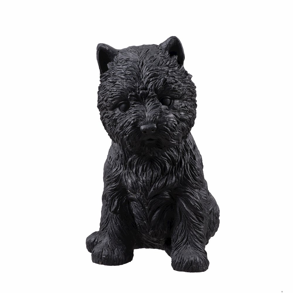 Terrier Flower Planter Black Plant Pot. Picture 1